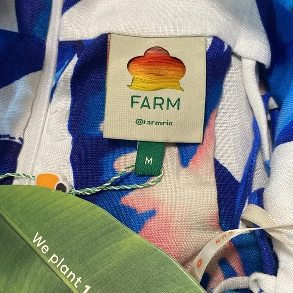 NWT FARM Rio Foliage Maxi Dress Size M - Picture 9 of 11